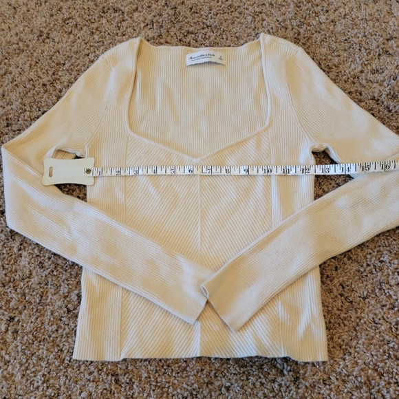 Abercrombie & Fitch Women's Sweater Top S Soft A&F Collection Pale Yellow - Picture 4 of 7